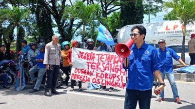 Demo Bergelora, KSPSI Desak Kejari Maros Tetapkan Tersangka Kasus Outsourcing Balai Kereta Sulsel