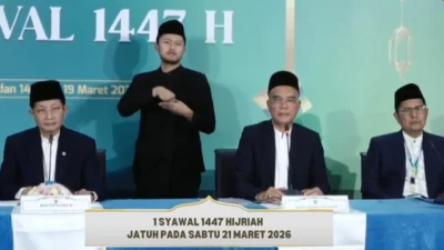Kementerian Agama Republik Indonesia Tetapkan 1 Syawal 1447 Hijriah pada Sabtu, 21 Maret 2026