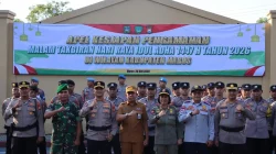 Kapolres Maros Pimpin Apel Gelar Pasukan Pengamanan Malam Takbiran Idul Adha 1447 H