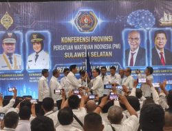 Suwardi Thahir Nahkodai PWI Sulsel 2026-2031, Fokus Tingkatkan Kompetensi Wartawan